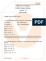 NCERT Exemplar For Class 11 Chemistry Chapter 13 - Hydrocarbons (Book Solutions)