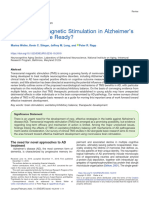 Transcranial Magnetic Stimulation in Alzheimer's Disease - Are We Ready?