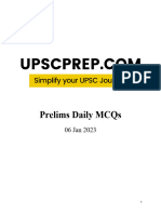 Prelims Daily MCQs - 06 Jan