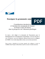 Publication ADEB - Enseigner La GRAMMAIRE Aujourdhui - Jean Claude Beacco 2021