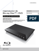 Manual Sony Bluray BDP-S3100