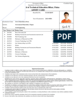 State Board of Technical Education Bihar, Patna Admit Card