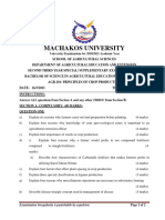 Agr 201 Principles of Crop Production