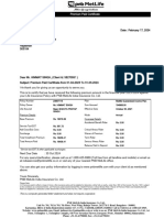 Premium Paid Certificate: Service tax/GST & Other Applicable Surcharges