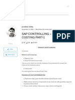 SAP CONTROLLING - PRODUCT COSTING PART-1 - SAP Blogs