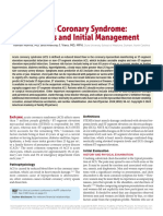 Acute Coronary Syndrome: Diagnosis and Initial Management: Each Year