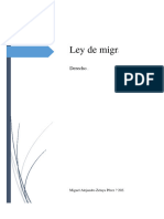 Informe - Ley de Migración y Extranjería