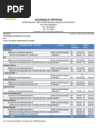 Cotizacion Reparacion de Aire Acondicionado