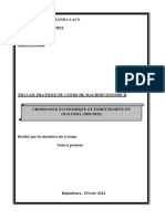 TP Croissance Économique Et Investissement en Ouganda 2003-2022