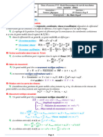 Serie Etude Cinématique Umvt de Translation 3eme SC 2023