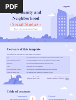 Community and Neighborhood - Social Studies - 1st Grade by Slidesgo