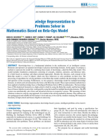 A Method For Knowledge Representation To Design Intelligent Problems Solver in Mathematics Based On Rela-Ops Model