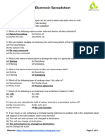 Unit 4 Class 9 - Electronic Spreadsheet Class 9