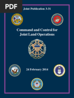 JP 3-31: Command and Control For Joint Land Operations