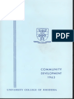 Community Development: University College of Rhodesia