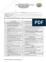 FSED 006 Fire Safety Checklist REV 1