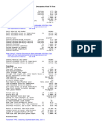 Input Echo, Tubesheet Number 1, Description: Fixed TS Test Shell Data