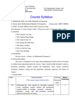 Syllabus - Mathematical Statistics For EngineersCLC