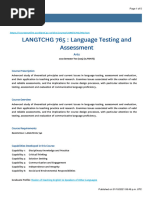 LANGTCHG 765 - 2022 Semester Two - Course Outline