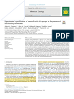 Experimental Crystallization of A Subcalcic Cr-Rich Pyrope in The Presence of