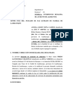 Interpongo Demanda de Aumento de Alimentos - Zeña Campos Angela