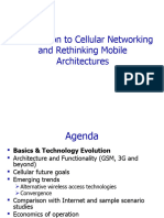 Introduction To Cellular Networking and Rethinking Mobile Architectures