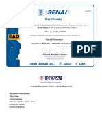 Certificado de Conclusao SENAI