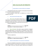 Pasos para Calcular Un Finiquito - Cmol