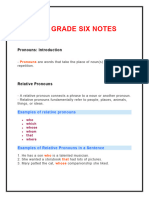 G6 English Grade Notes