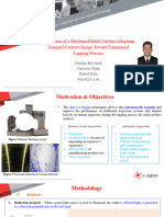 Inspection of A Machined Metal Surface Adopting Scanned Contrast Image Toward Unmanned Lapping Process Poster Presentation