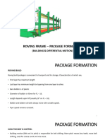 Roving Frame - Package Formation