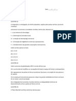 Exercicio Fixação e Avaliação Diagnostica 9º Ano