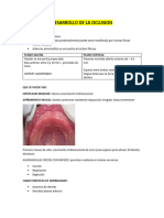 Desarrollo de La Oclusion