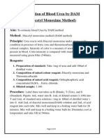 Estimation of Urea by DAM Method