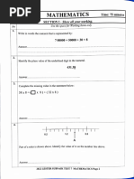 Subnaik 22 Maths Test 7