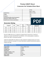 Weichai 100KW Diesel Genset Brochure