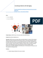 Carbon Monoxide Gas Detectorswith Data Logging - Sebastian - 20 TH December