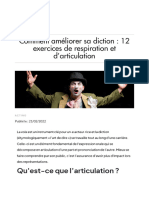 Améliorer Sa Diction Grâce À 12 Exercices de Respiration Et D'articulation