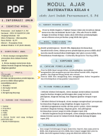 Modul MTK Kls 4 Penyajian Data Keteraturan Kelas