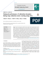 Enhanced Performance of Substation Dynamics During Large Induction Motor Starting Using SVC