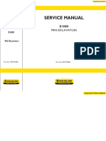 New Holland E18SR Mini Crawler Excavator Service Repair Manual