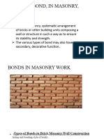 Types of Bonds in Brick Masonry Wall Construction