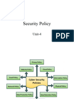 Security Policy Unit 4