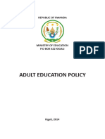 Rwanda Adult Education Policy