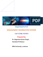 Management Information Systems Notes