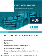 3.1 SANC Presentation On Professional Entrance Examination Guidelines