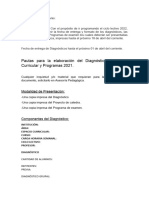 Pautas Diagnóstico Planificaciones y Proyectos 2022