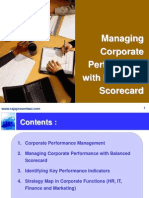 Managing Corporate Performance With Balanced Scorecard