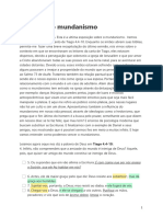 Vencendo o Mundanismo Pregação Dianópolis 28012023