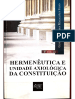 Hermenêutica e Unidade Axiológica Da Constituição - Glauco Barreira. 2